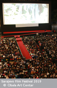 Screening of Pain and Glory, Raiffeisen Open Air Cinema, 25th Sarajevo Film Festival, 2019 (C) Obala Art Centar